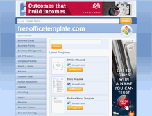 Tablet Screenshot of freeofficetemplate.com